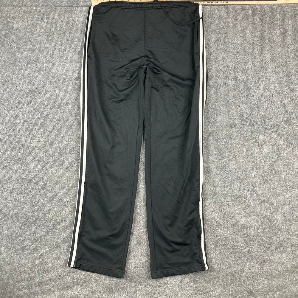Wilson Track Pants Mens Size L Black Athletic‎ Striped Jogger Stretch Drawstring
